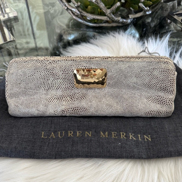 Lauren Merkin Clutch with Gold Accent - Picture 12 of 12